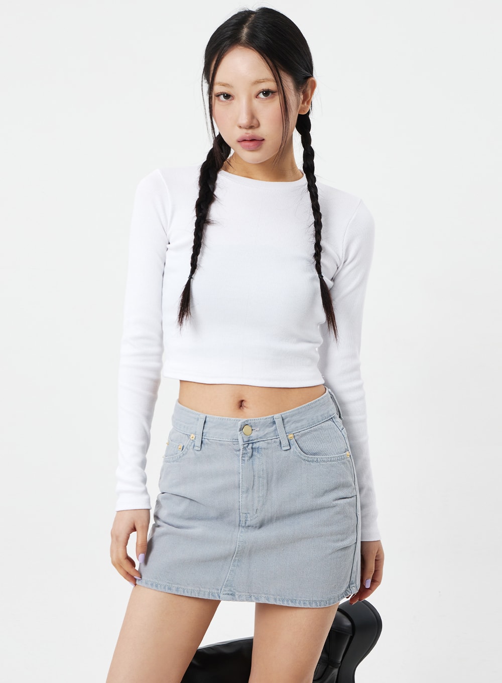 Long Sleeve Cropped Top CM324