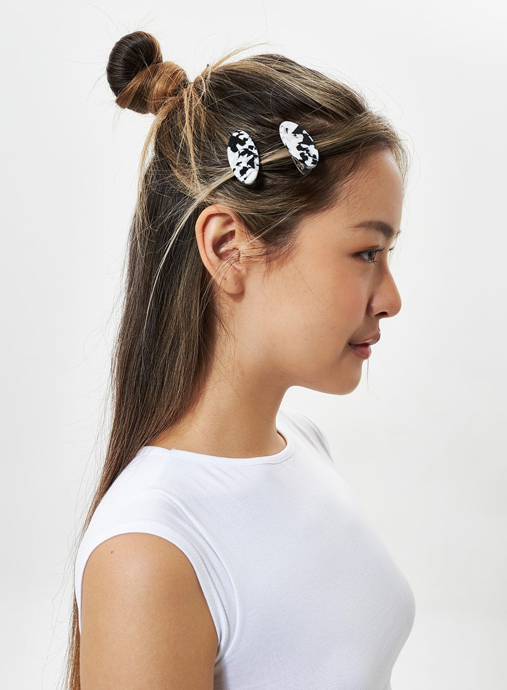 Marble Print Hair Pin CY330