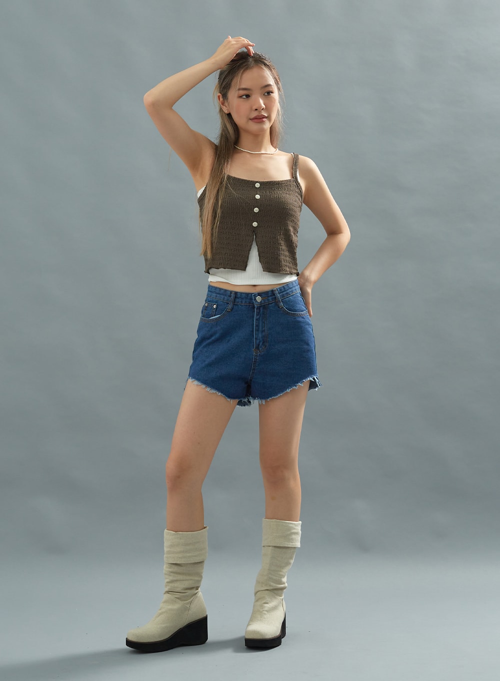 Denim Short Pants CU22