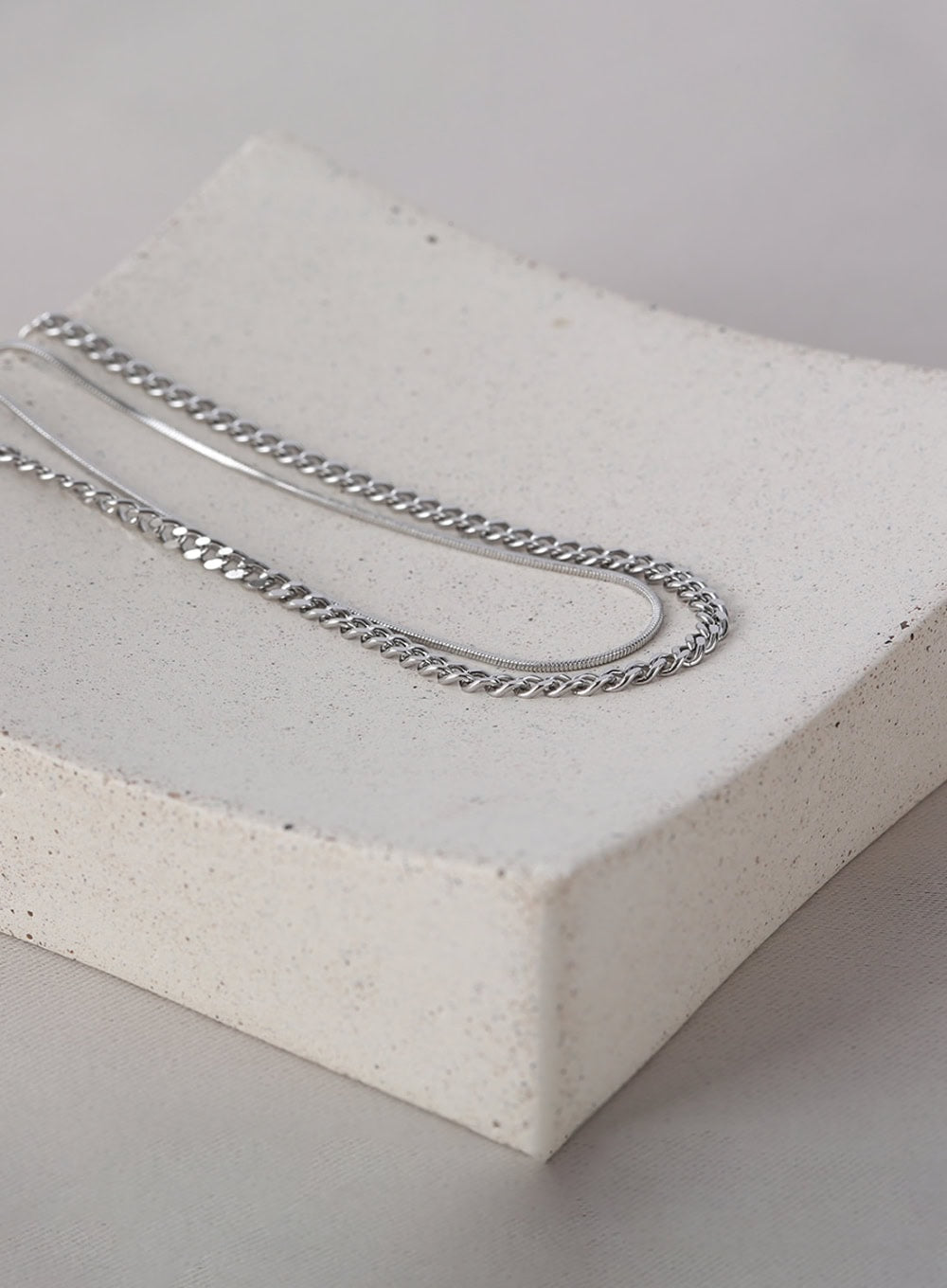 Simple Chain Set Necklace IL405