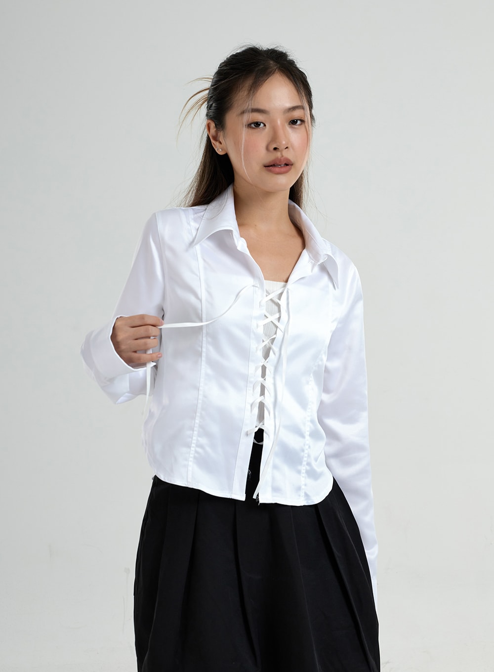 Cross String Blouse CO25