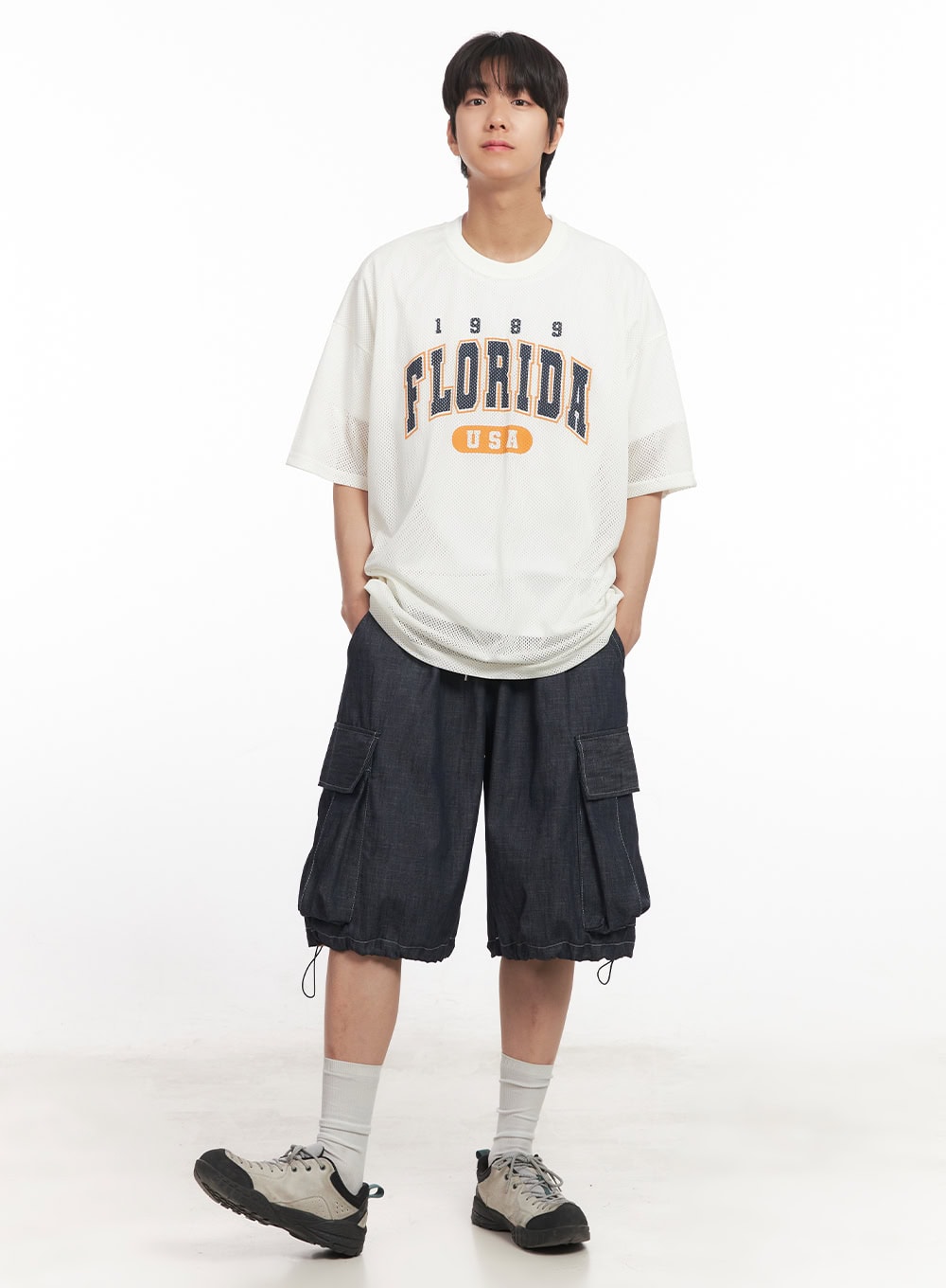 Men's Cargo Stitched Jorts IA511