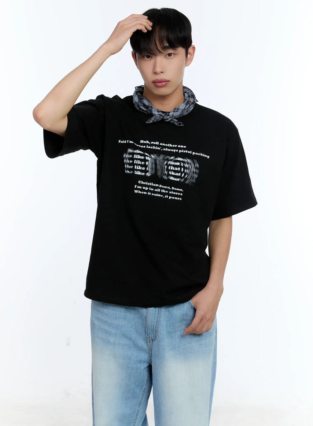 Men's Blurred Graphic Tee IL517