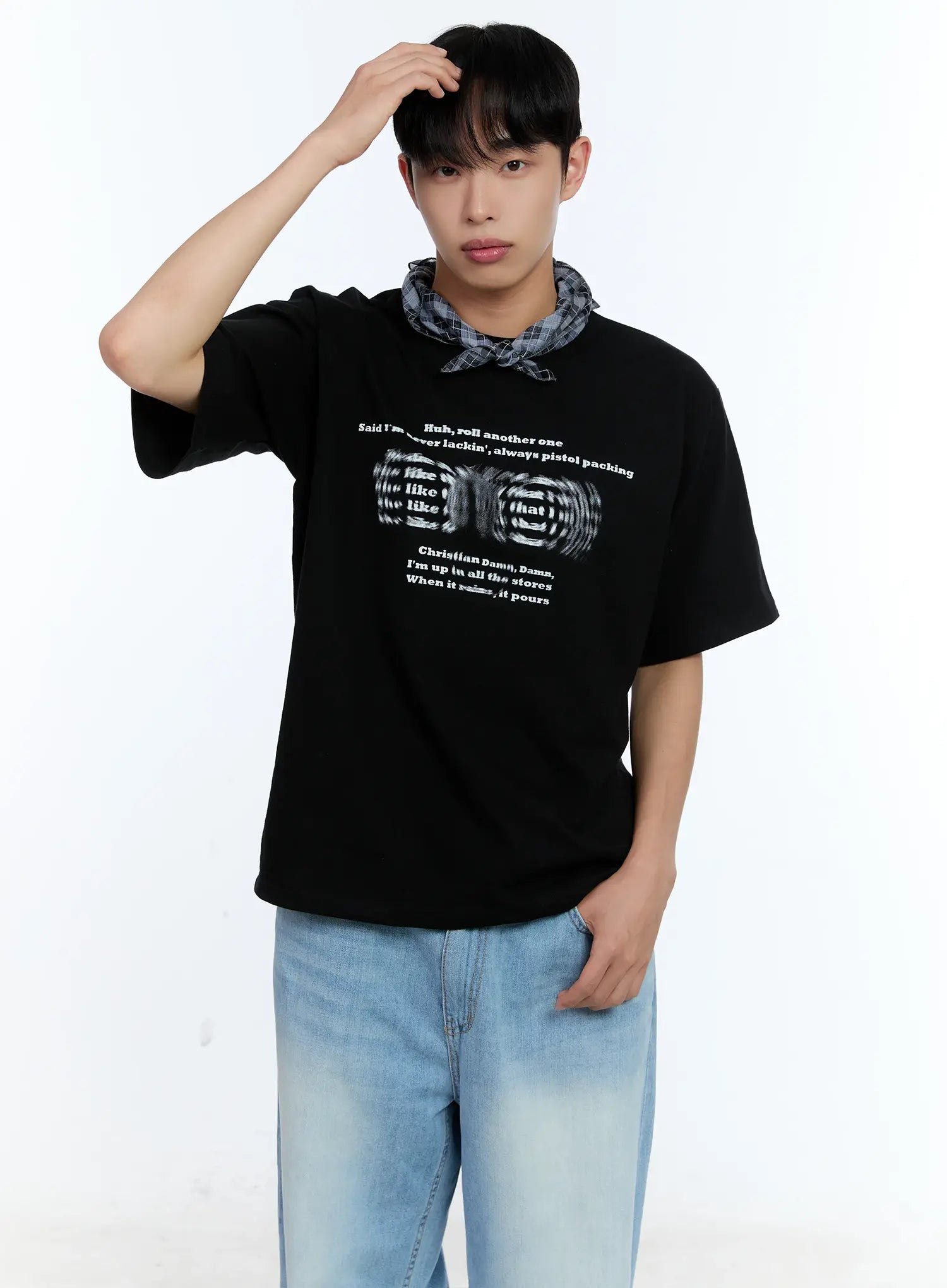 Men's Blurred Graphic Tee IL517