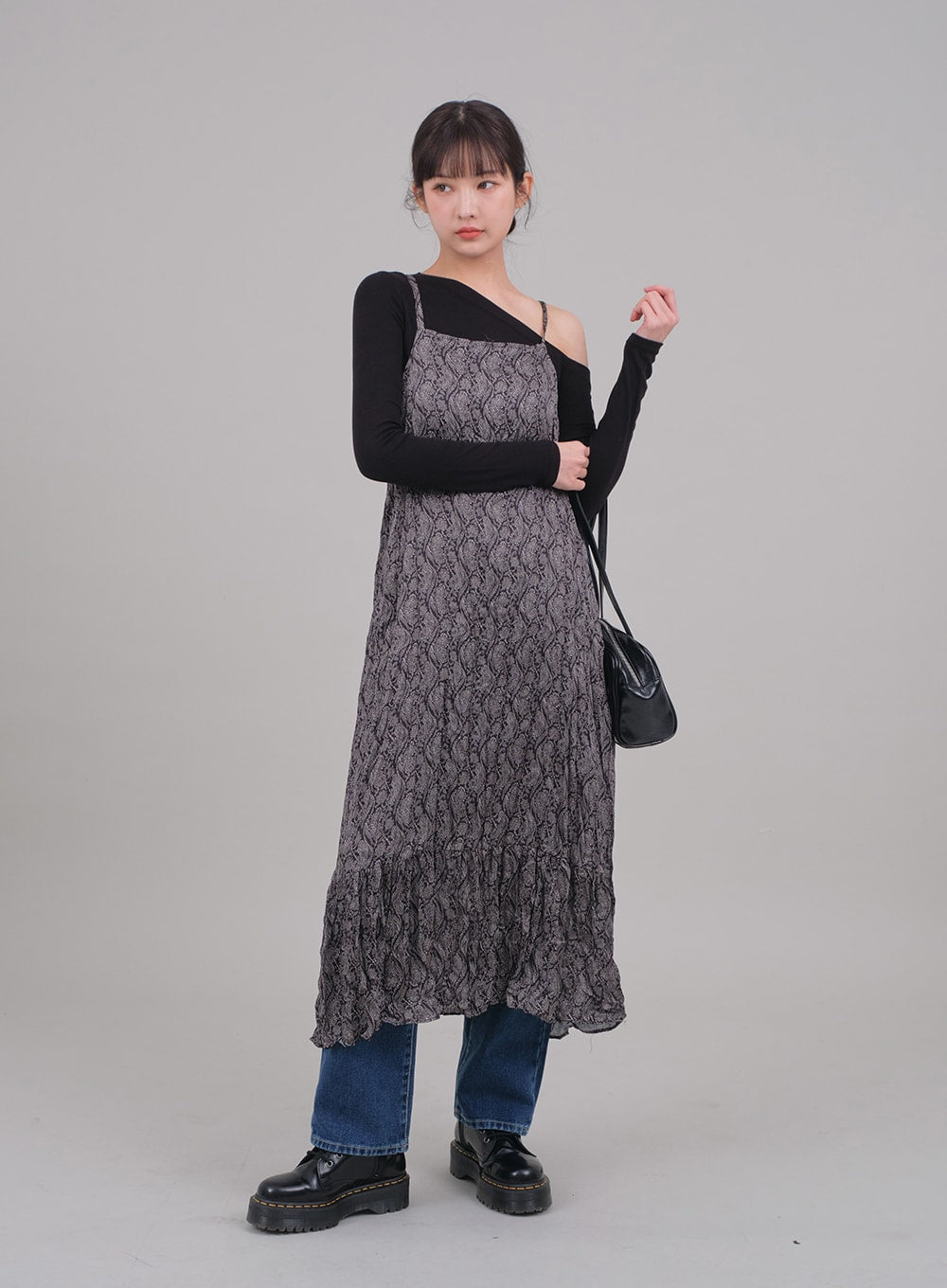 One Shoulder Crop Top C2701