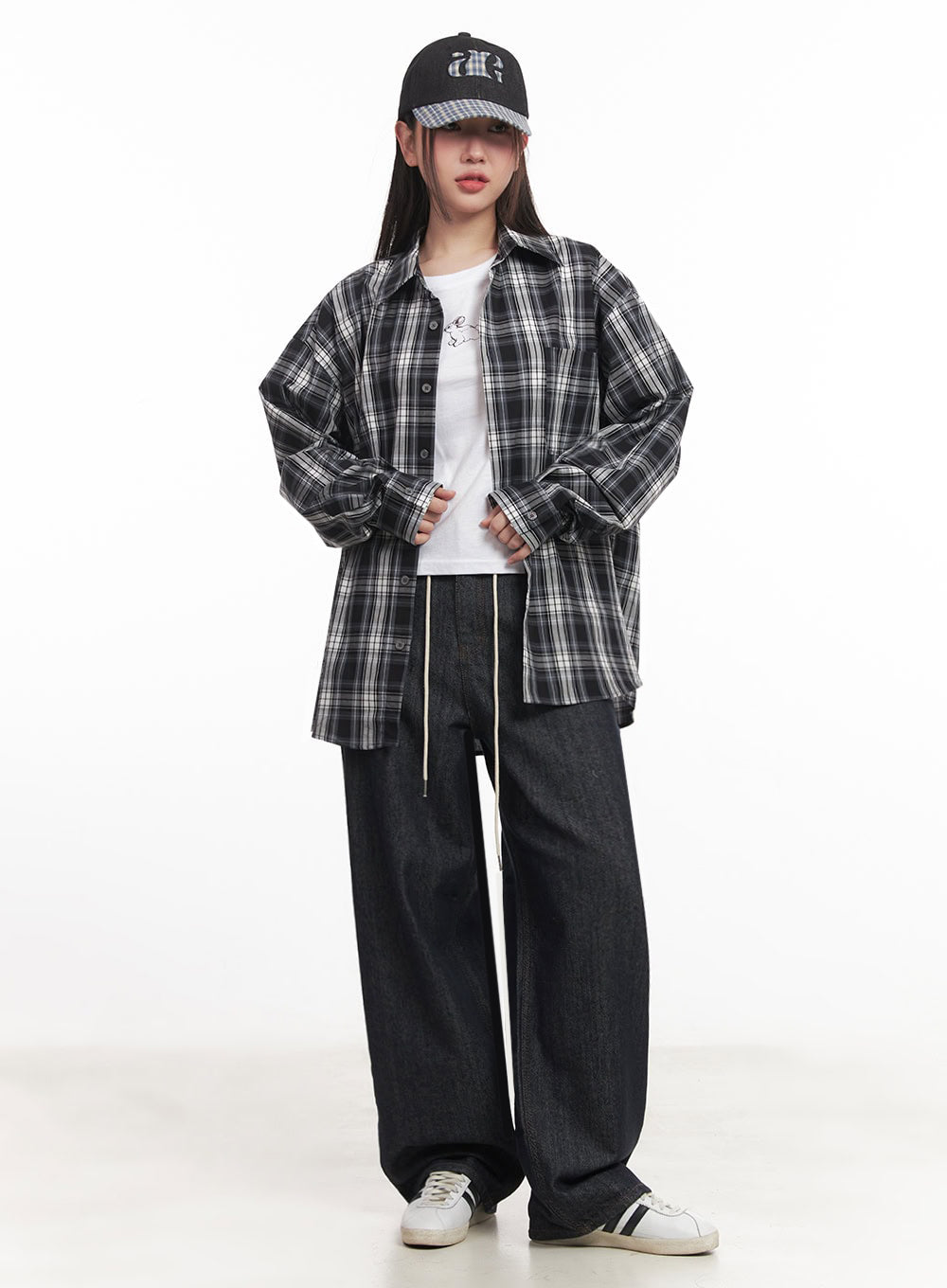 Kirsten String Wide-Leg Summer Denim Jeans IM528