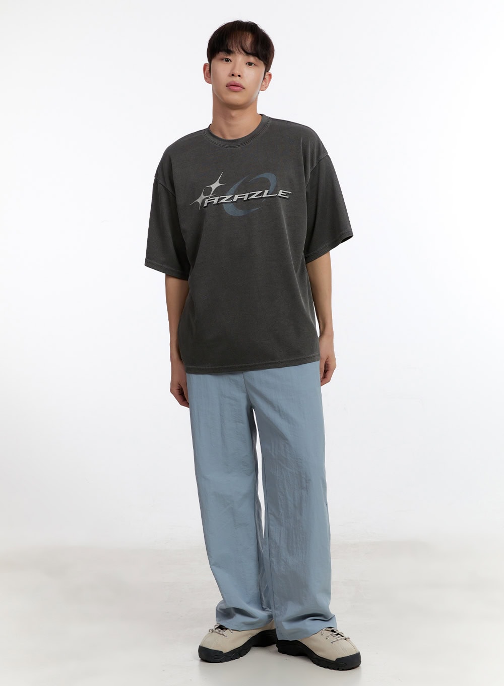 Men's Wide-Fit Nylon Pants IA504