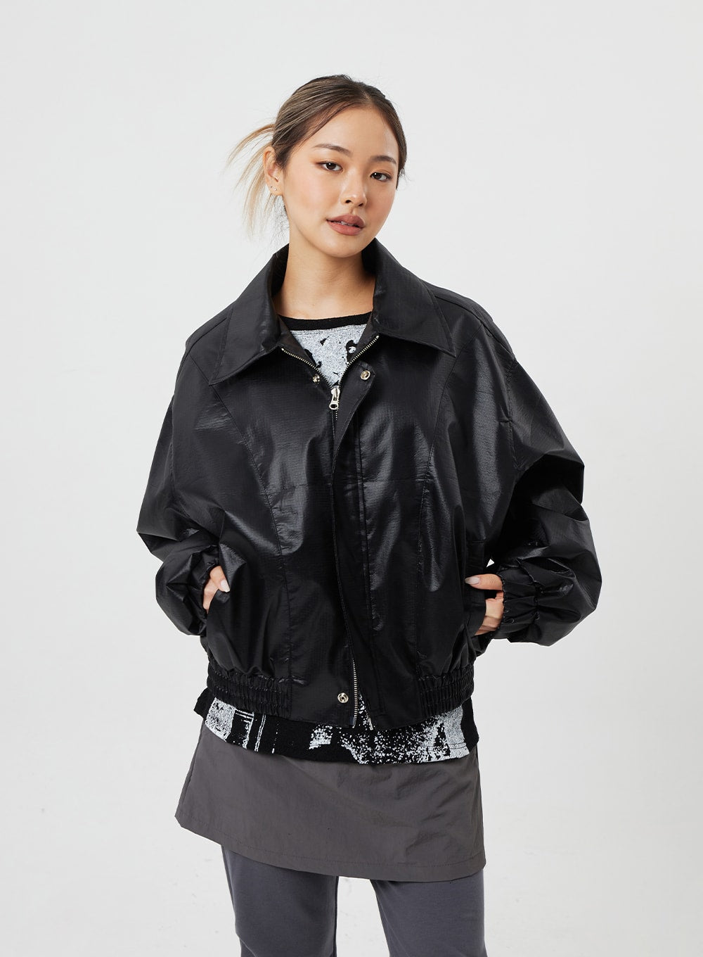 Oversized Nylon Jacket Unisex CF316