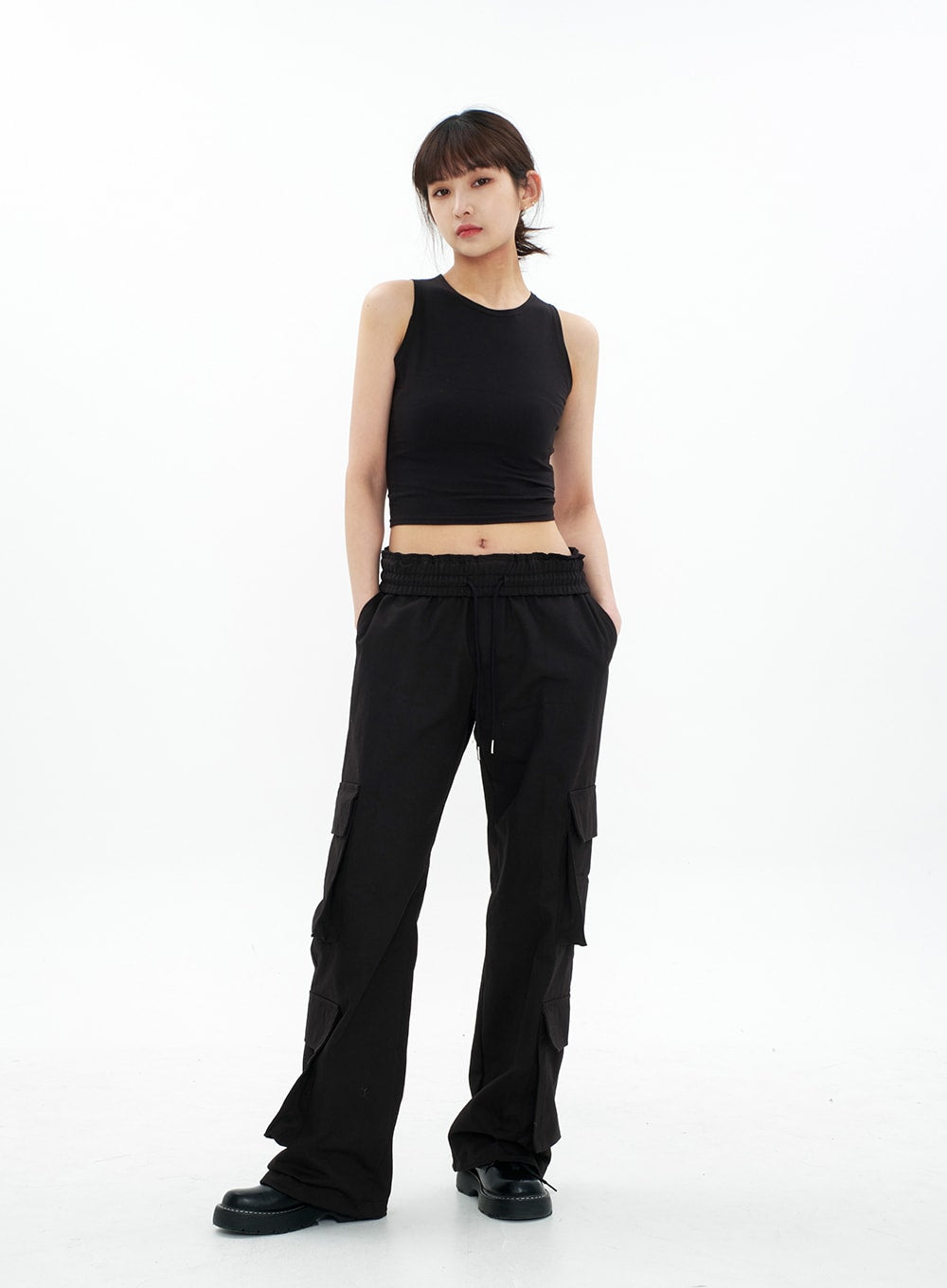 Round Neck Cropped Tank Top CA05
