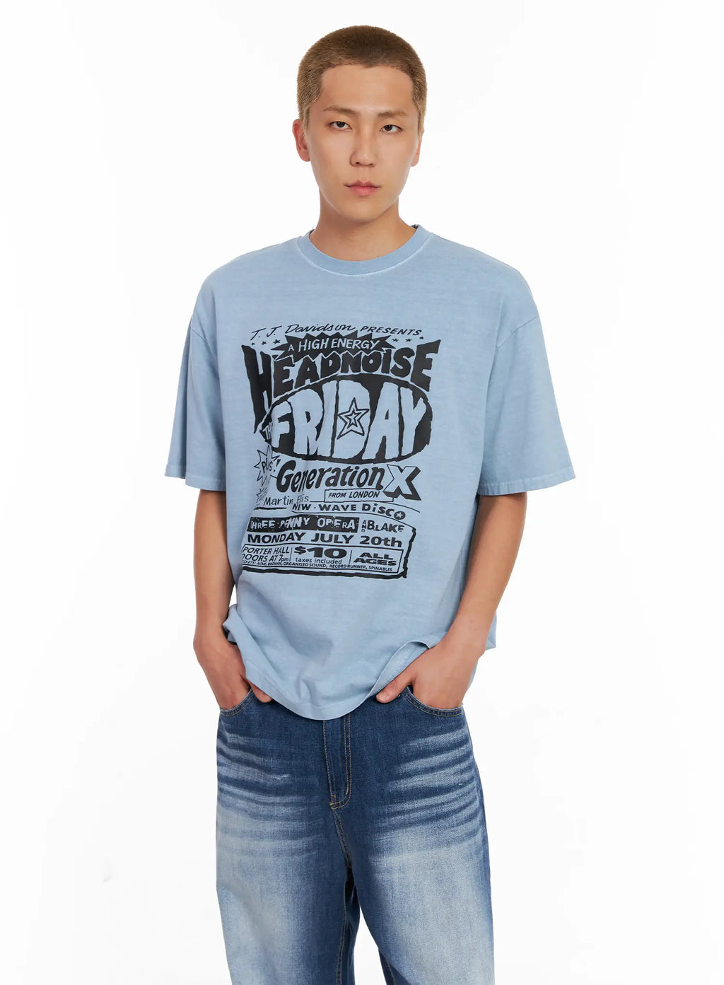 Men's Casual Graphic Tee IL518