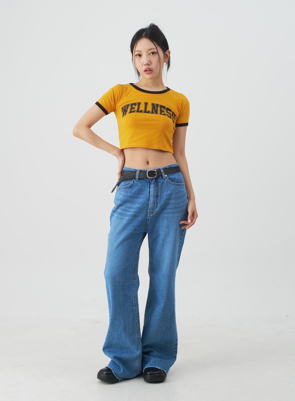 Extra Long Boot-cut Denim Pants CJ03