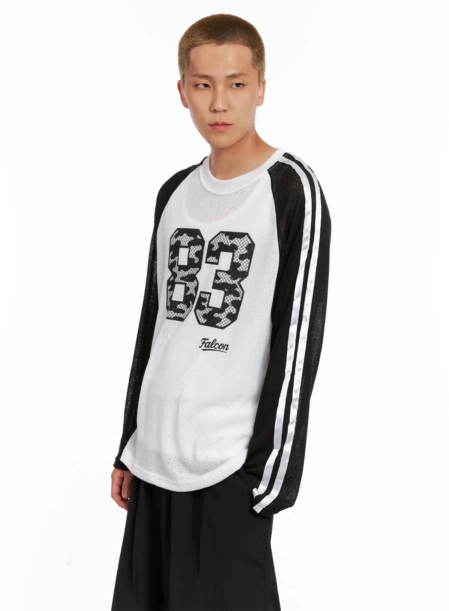 Men's Graphic Mesh Long-Sleeve Tee IL521