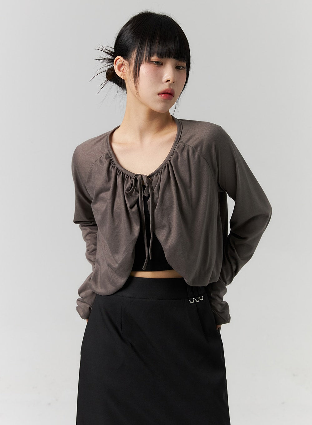 Ribbon Tie Bolero Cardigan CS318