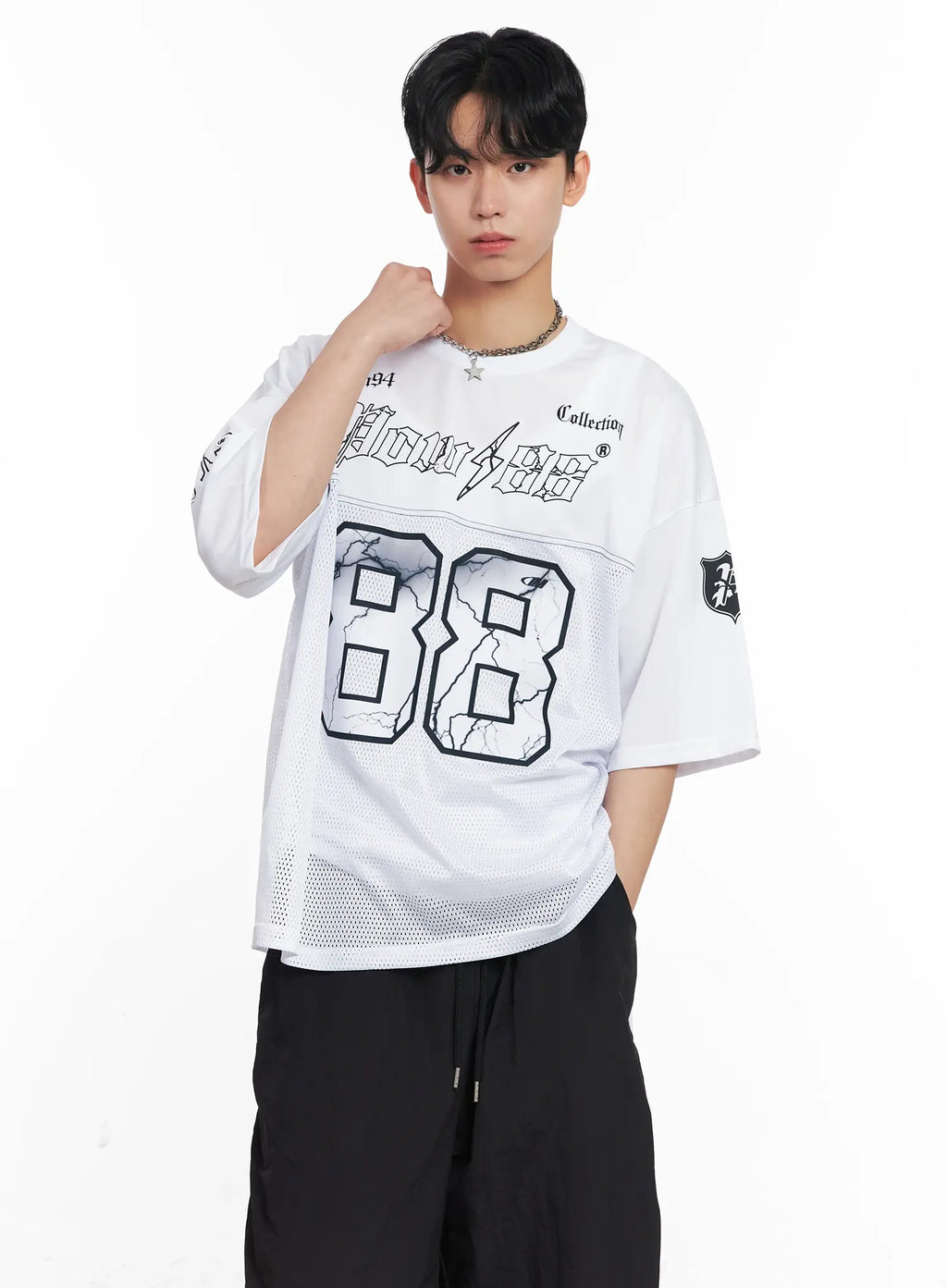 Men's Mesh Graphic Jersey Tee IL501