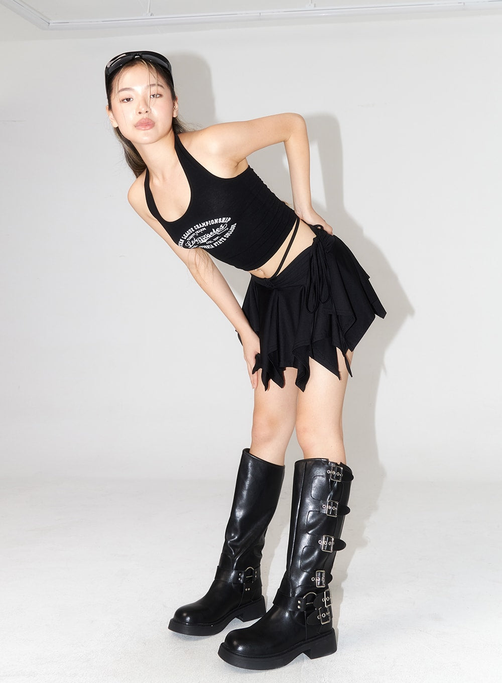 Waist Strap Mini Skirt CU330