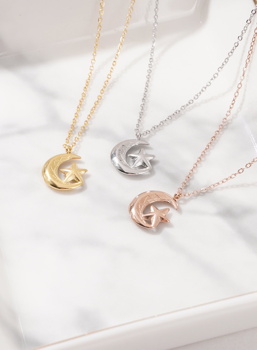 Star Crescent Necklace IL405