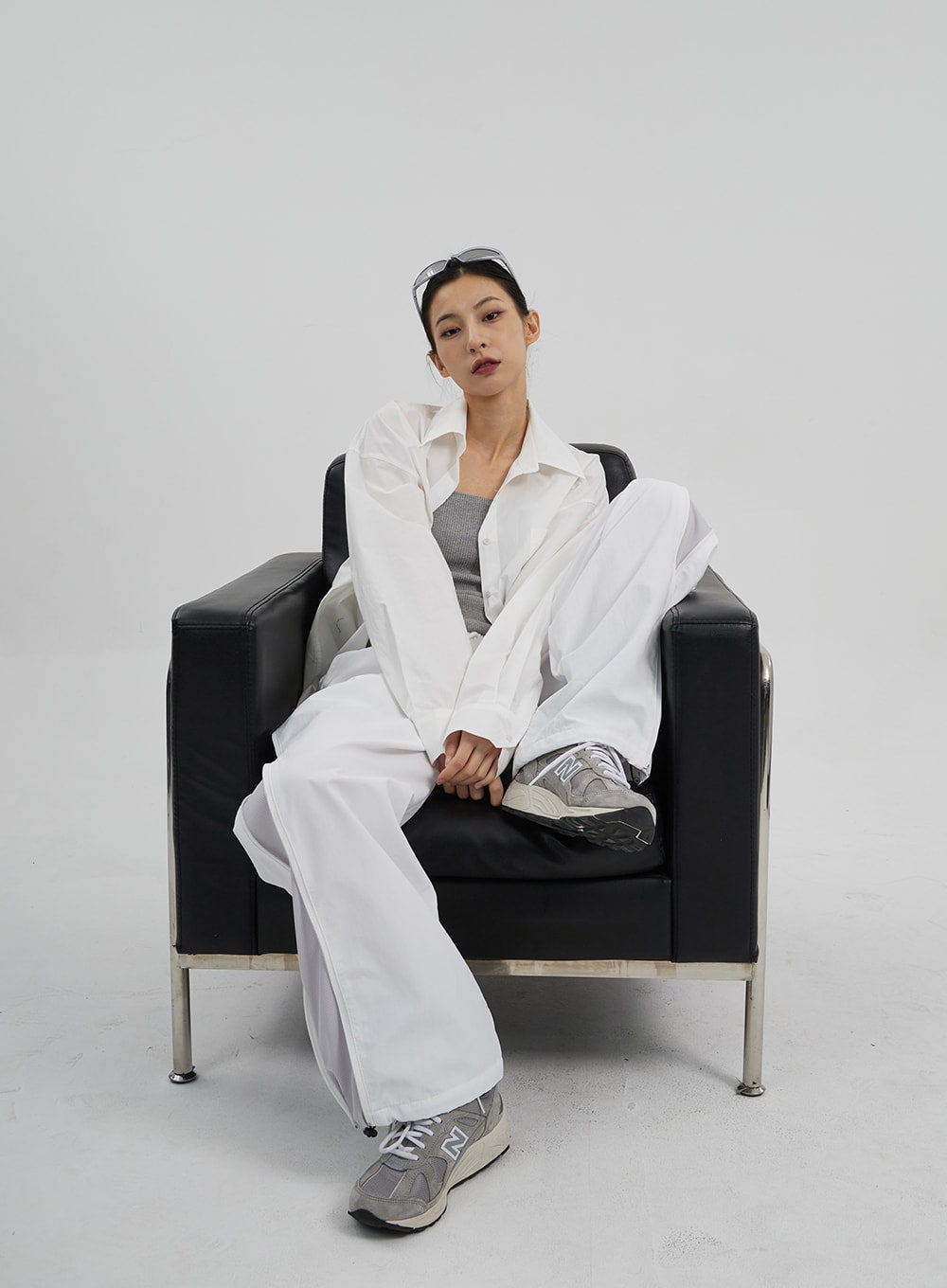 Drawstring Baggy Track Pants CF308