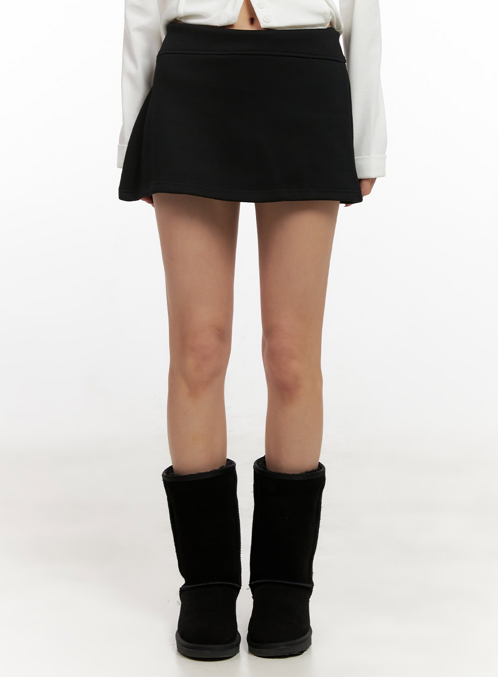Solid Warm Mini Skirt CN416