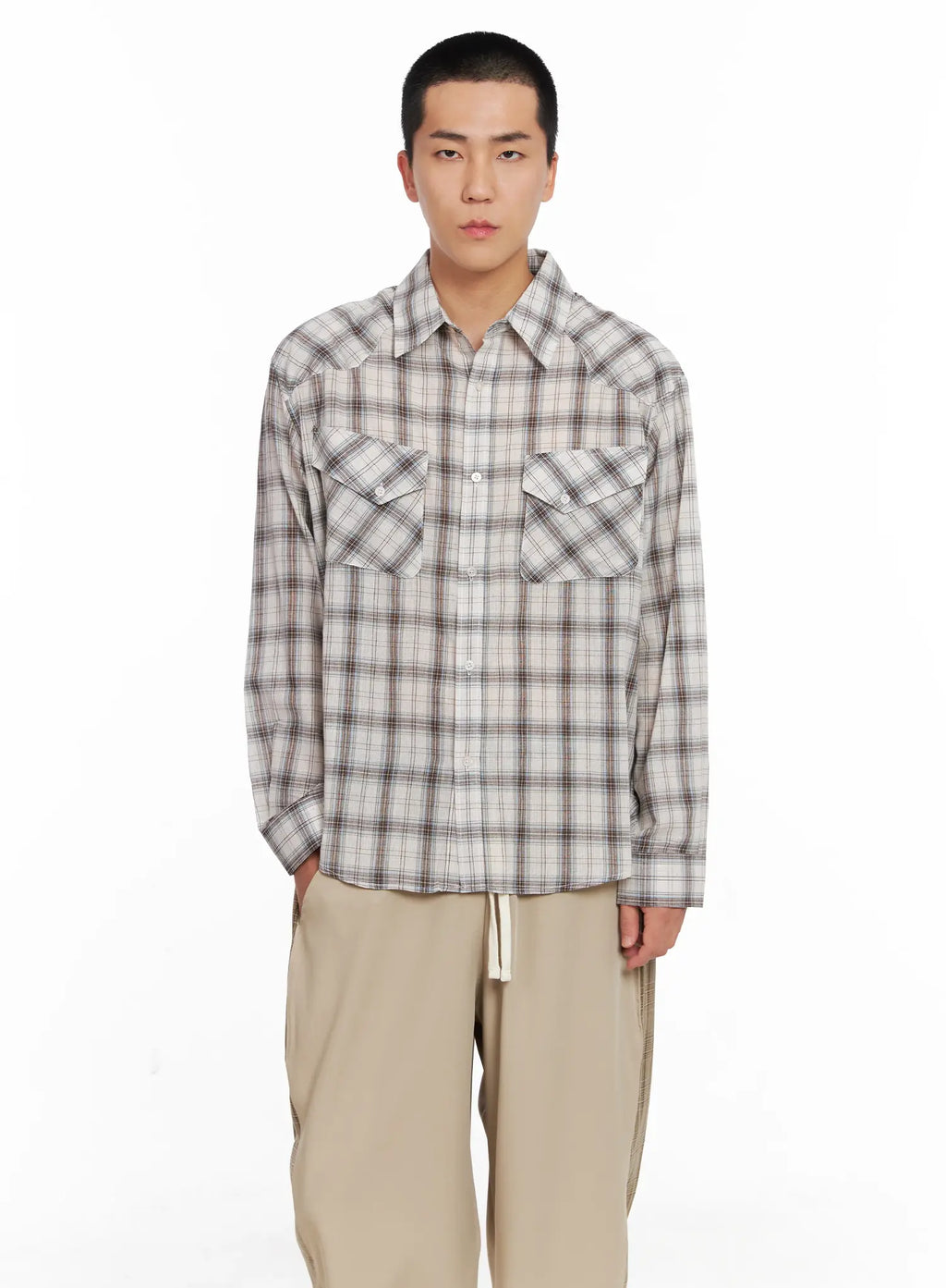 Men's Plaid Shirt IG529