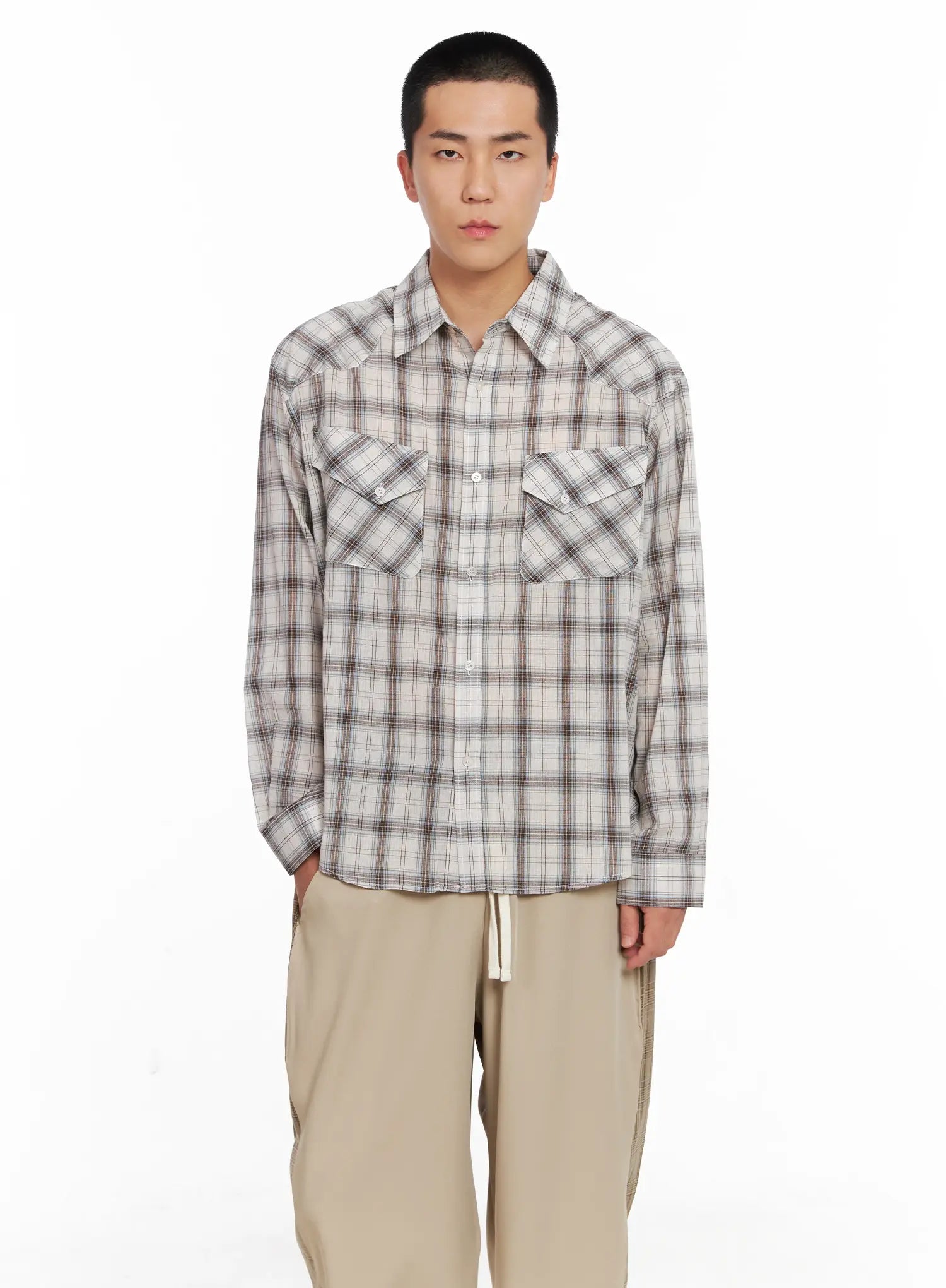 Men's Plaid Shirt IG529