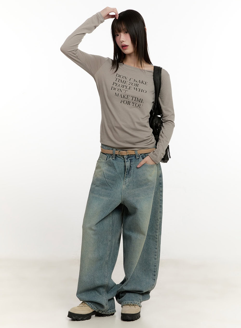 Casual Graphic Long-Sleeve Top CM513