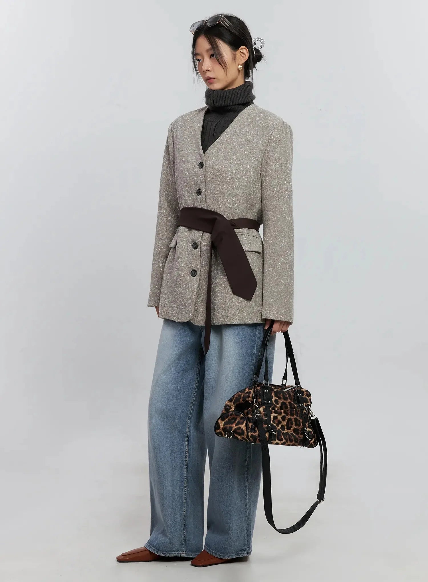 Chic Button-Up Jacket IS515