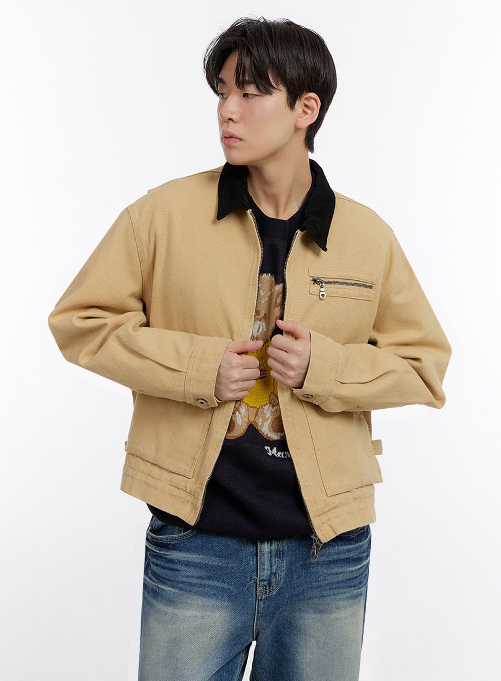 Men's Zip-Up Carpenter Jacket IM525
