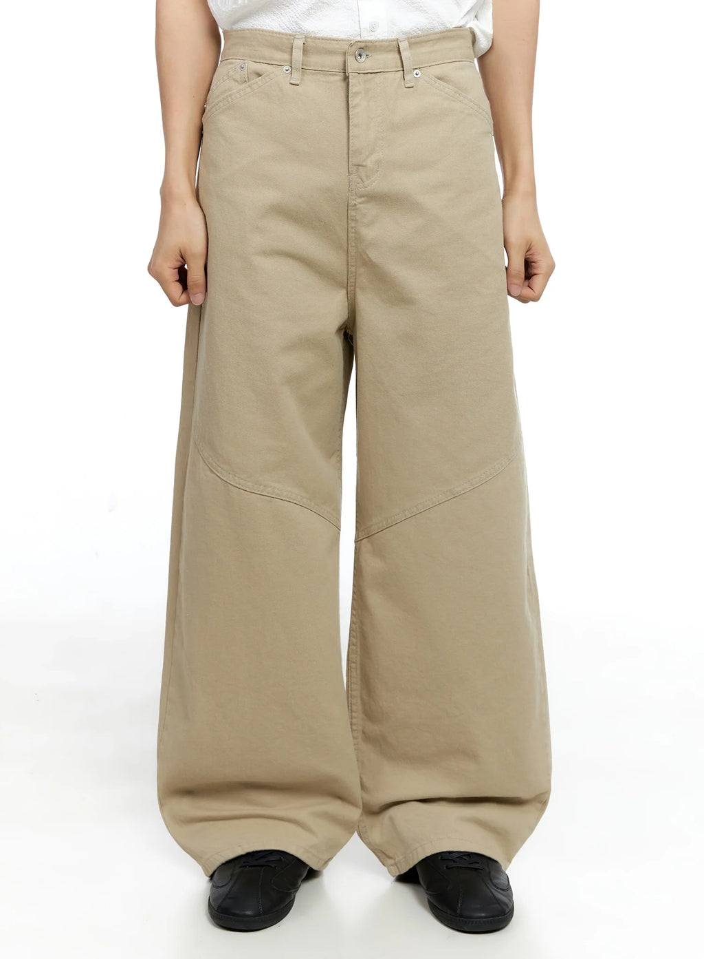 Men's Wide-Leg Cotton Pants IG520