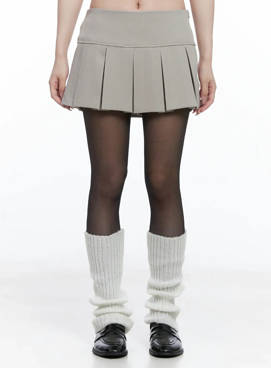 Classic A-Line Pleated Skirt CS501