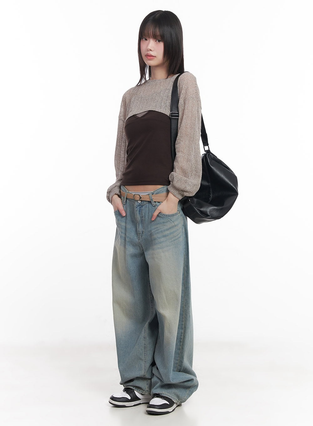 Super Cropped Long-Sleeve Sweater CU505