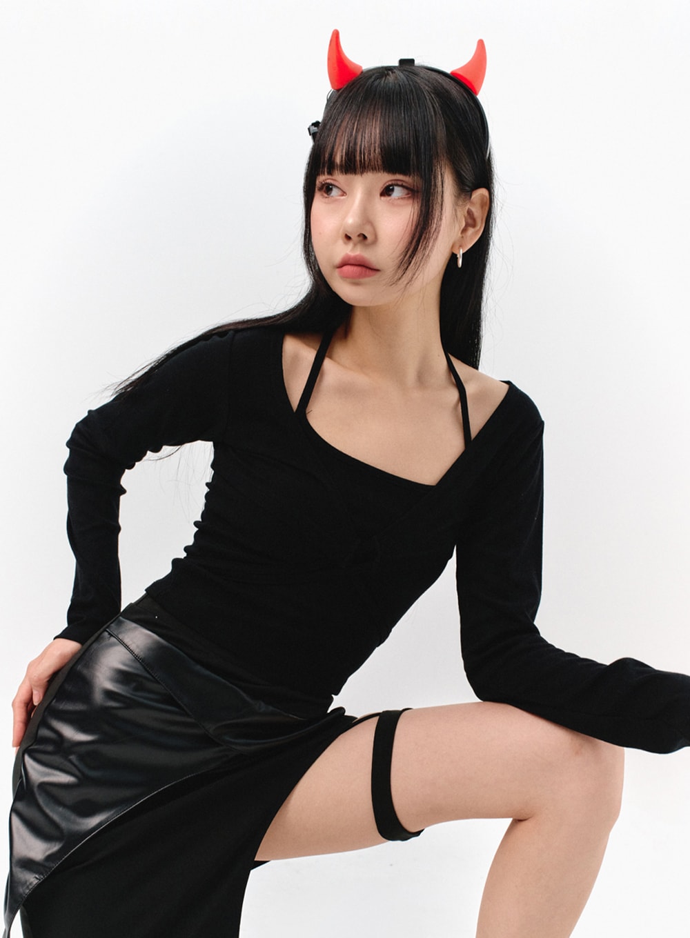 Halter Neck Top and Bolero Set IS322