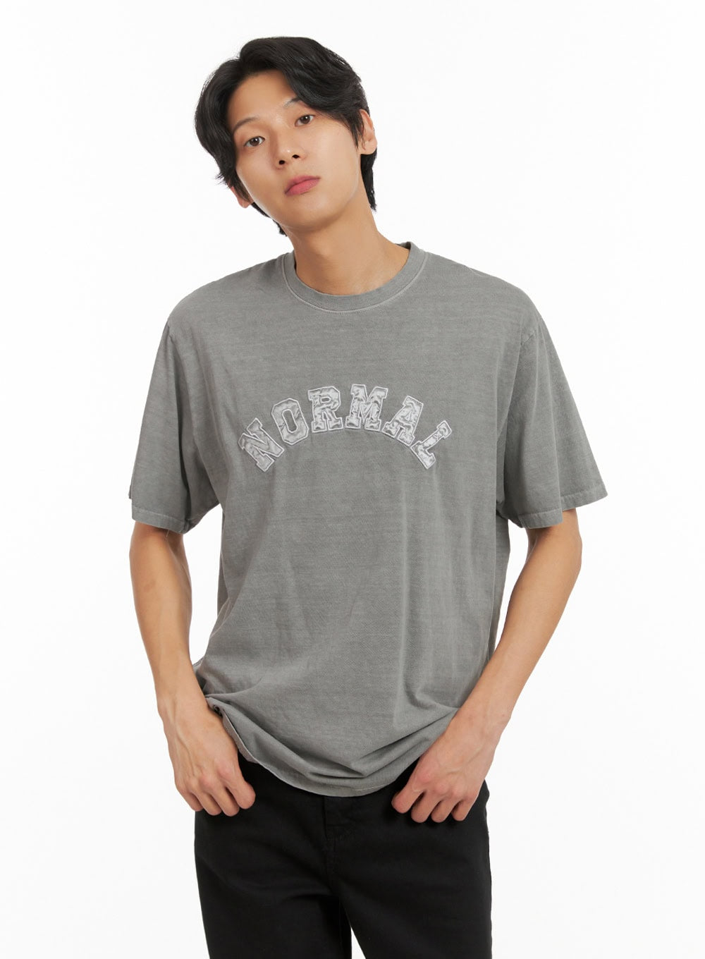 Men's Crew Neck Embroidered Top IY416