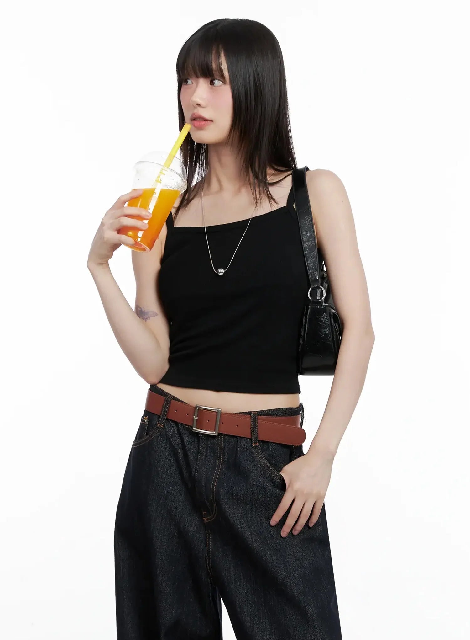 Ribbed Sleeveless Crop Top IL531