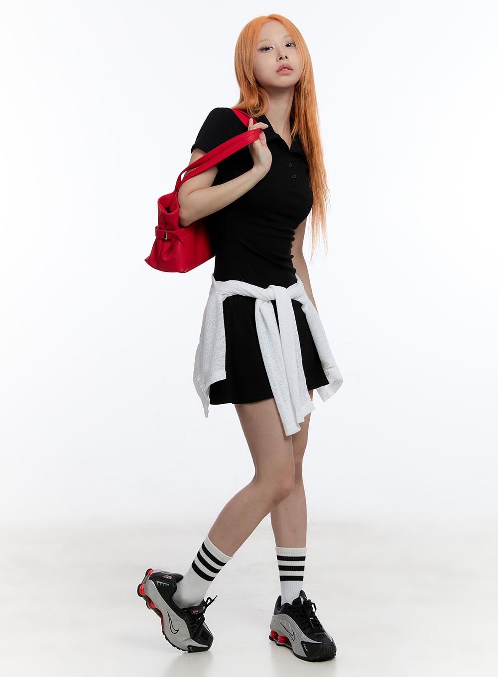 Collared Flare Mini Dress CY530