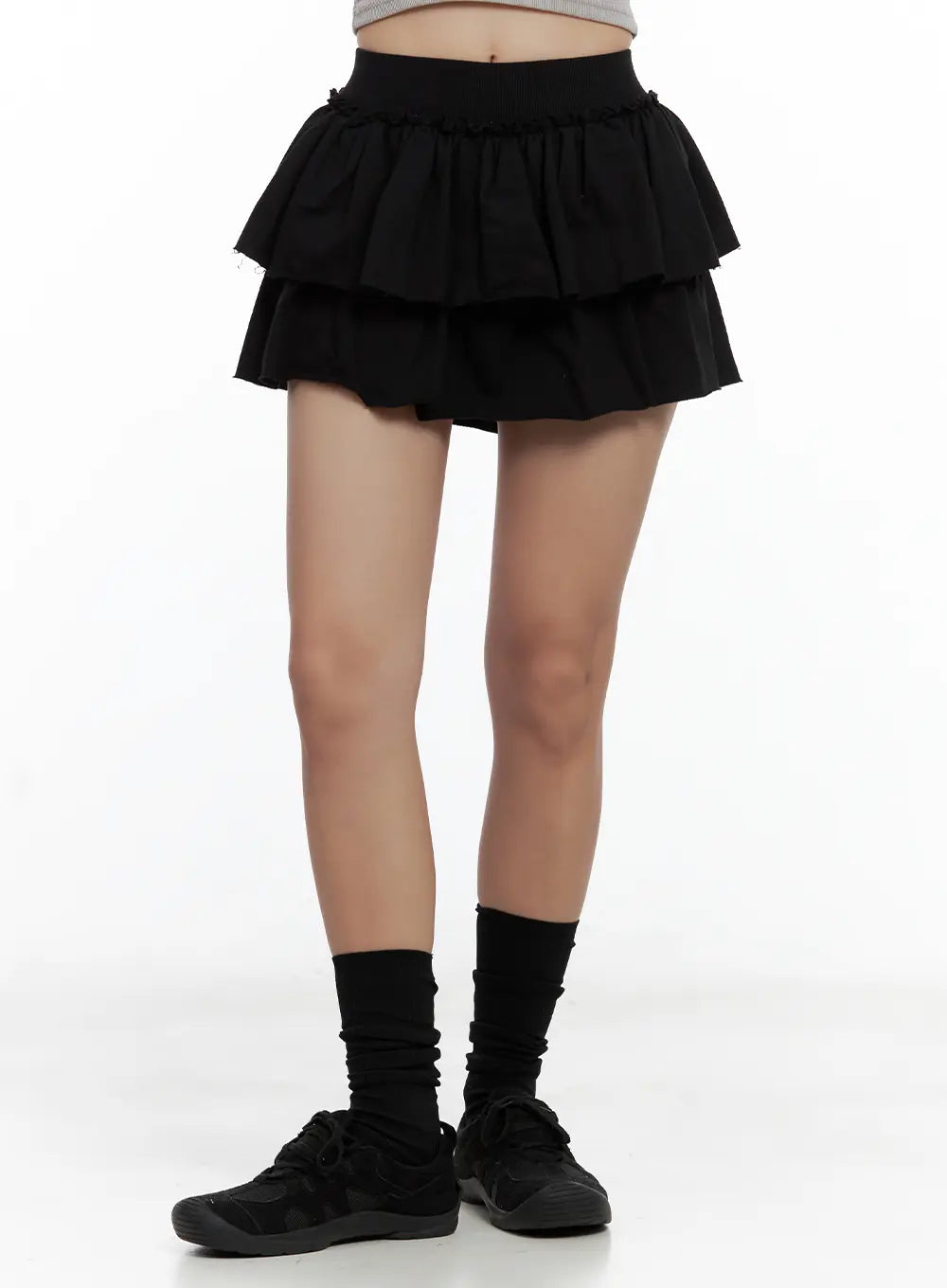 Tiered Ruffle Mini Skirt CL508