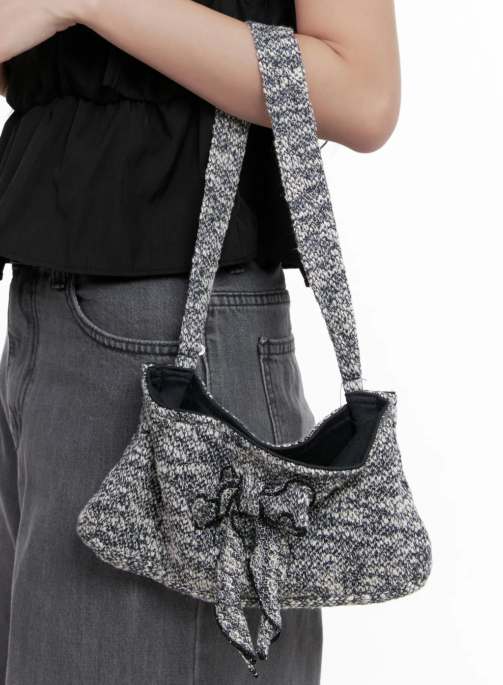 Bow Slouchy Shoulder Bag CL516