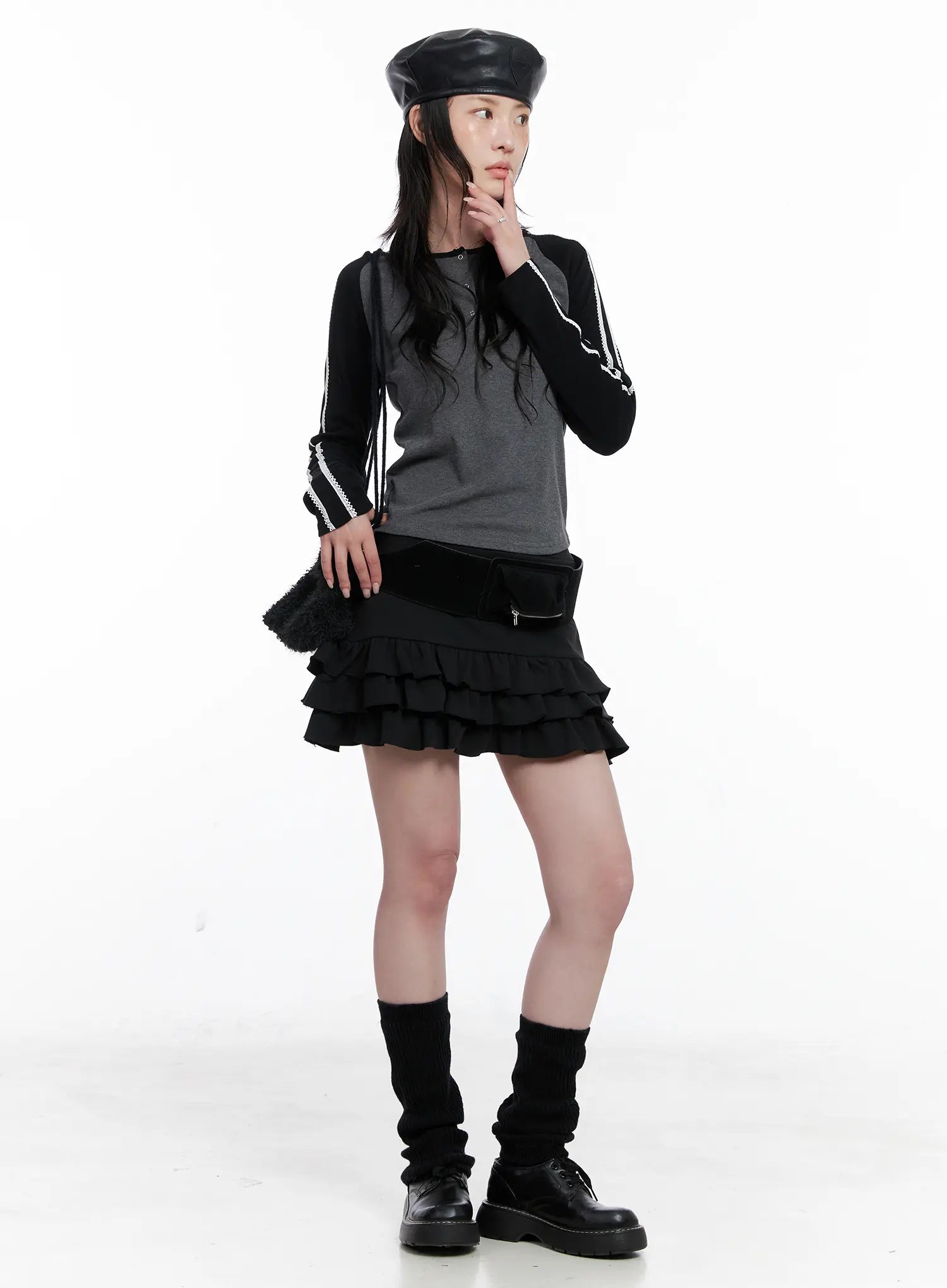 Ruffle Mini Skirt CS529