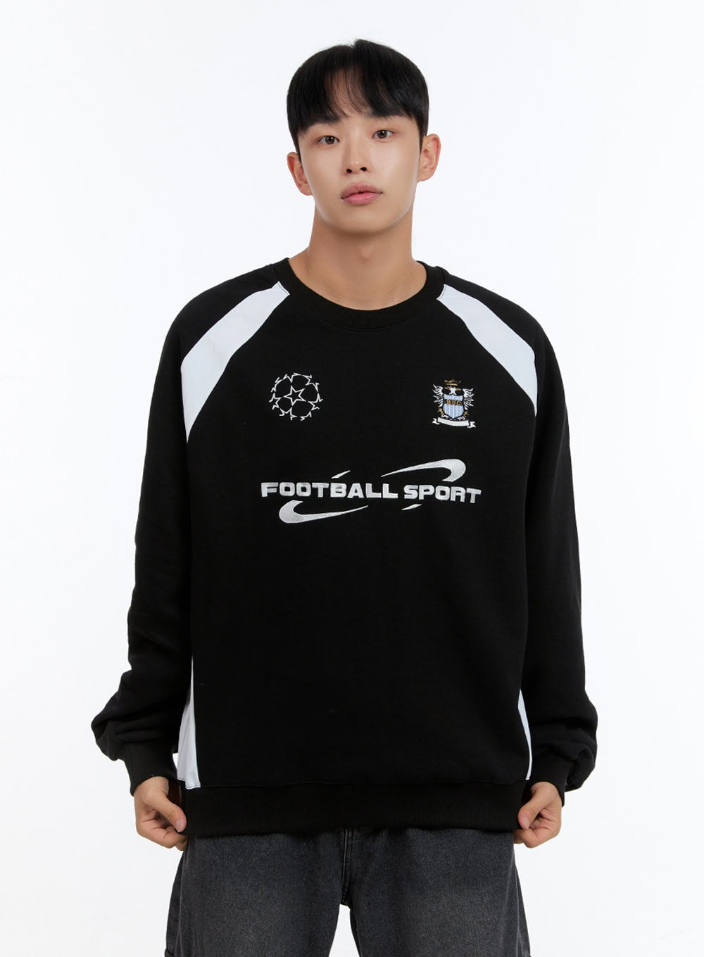 Men's Graphic Raglan Sweatshirt IS413