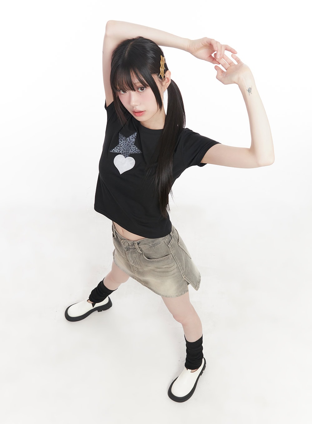 Star Graphic Baby Tee CU506