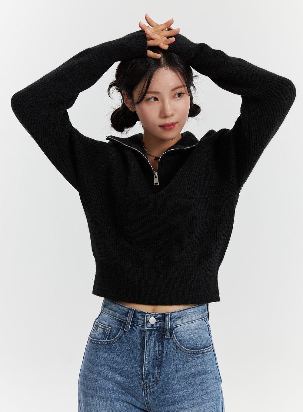 Half-Neck Zip Sweater OD321