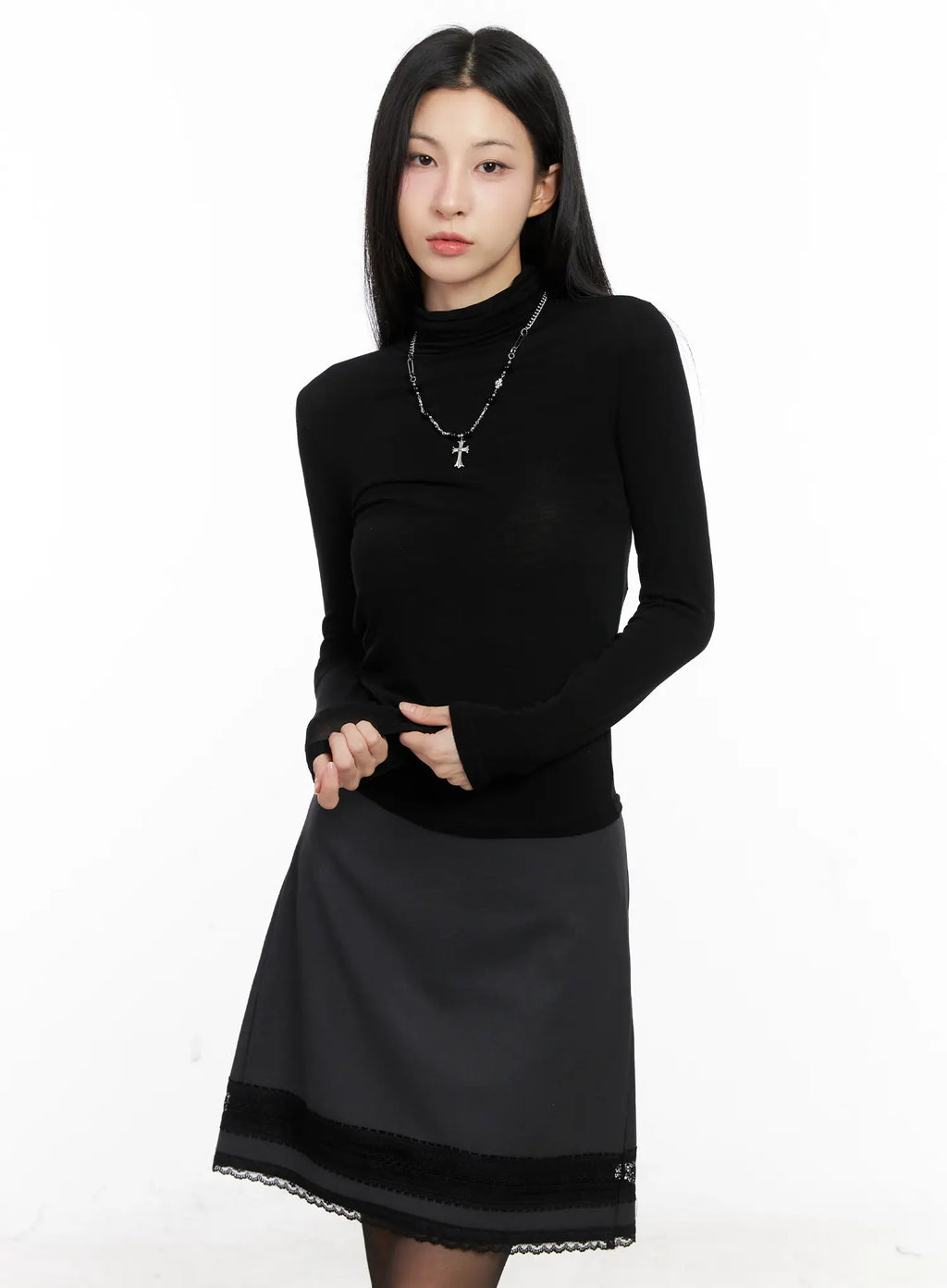 Basic Slim Fit Long Sleeve Turtleneck CG526