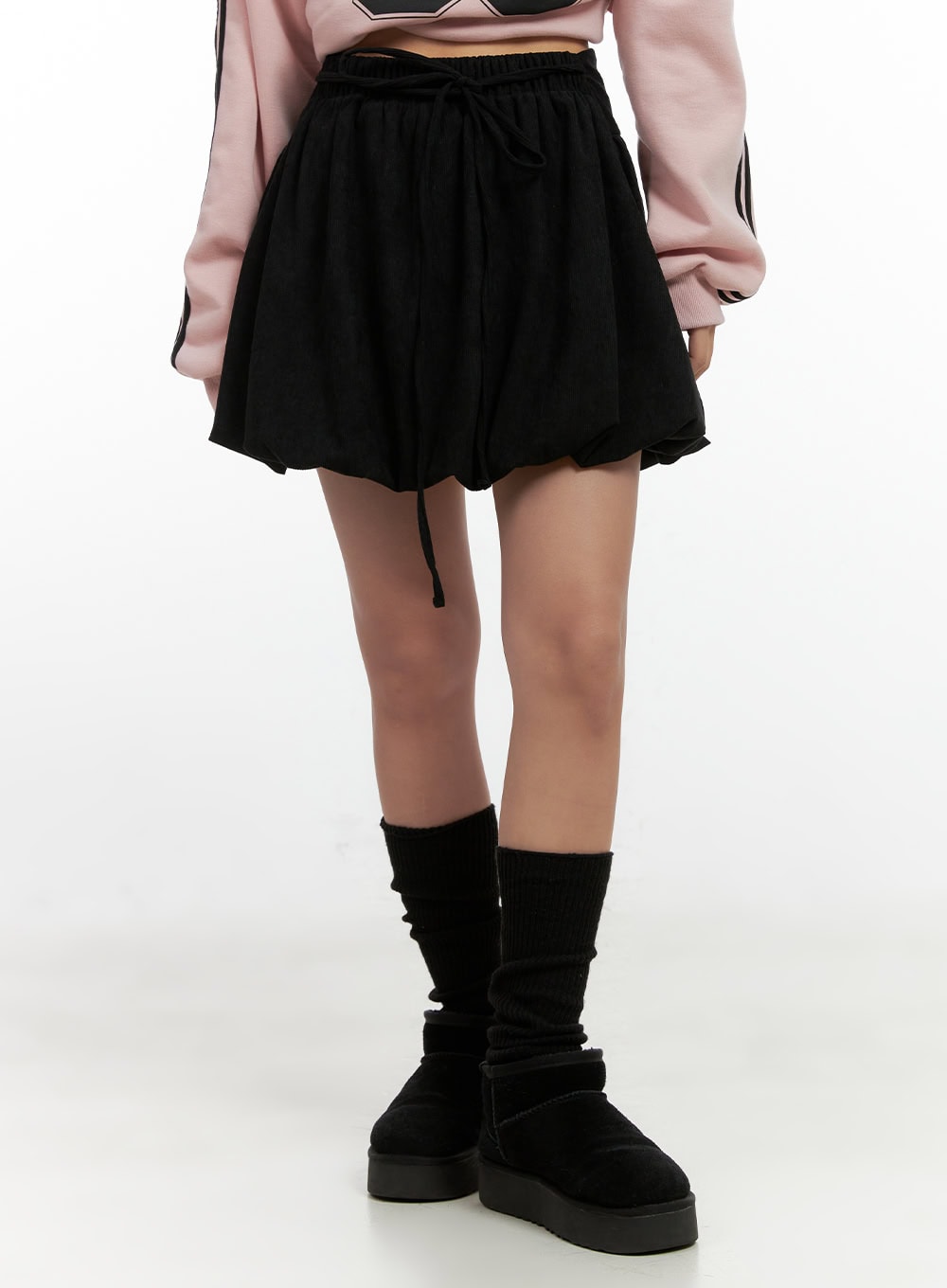 Corduroy Solid Mini Skirt CN412