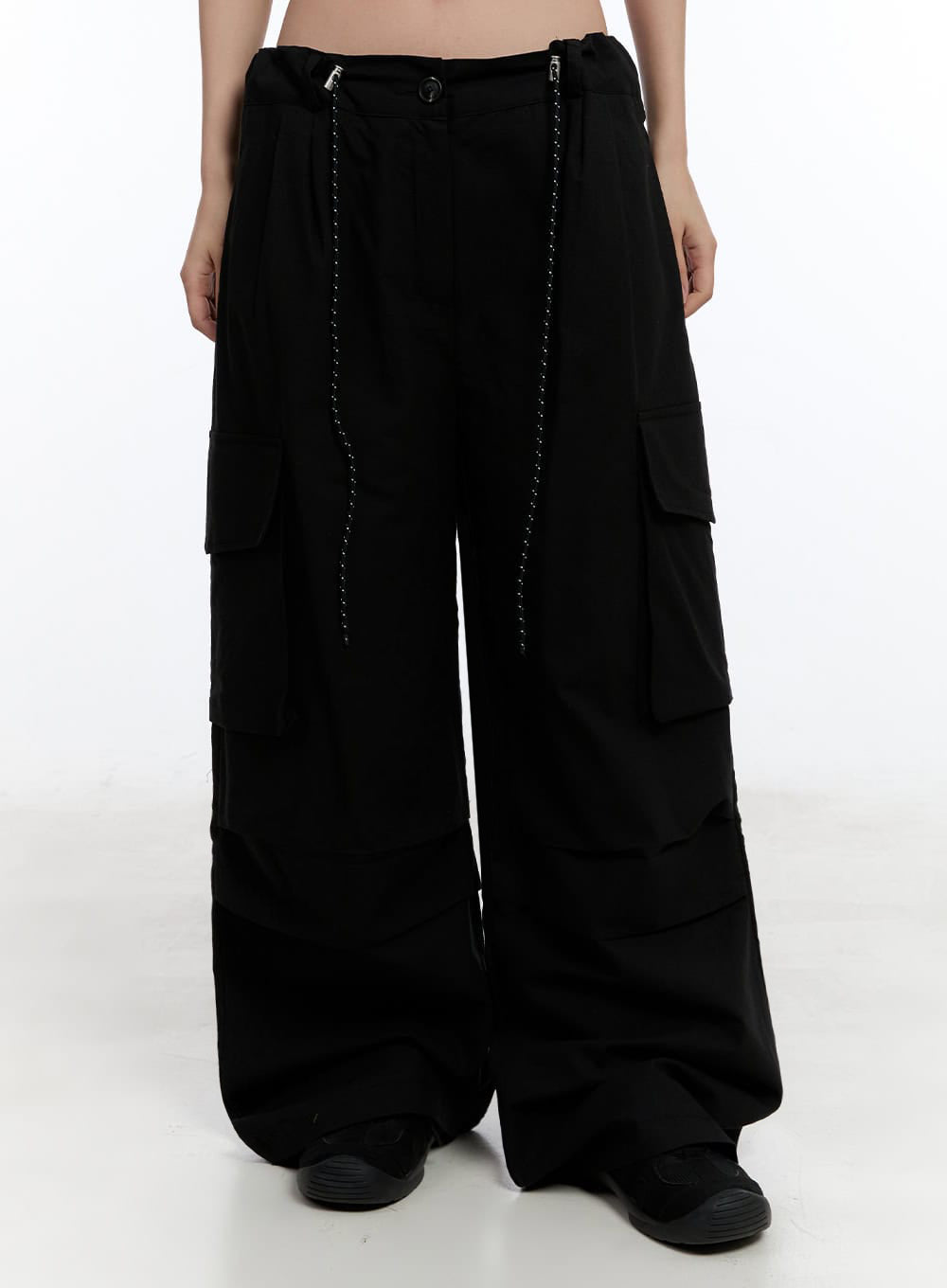Pintuck Wide-Leg Pants IU509