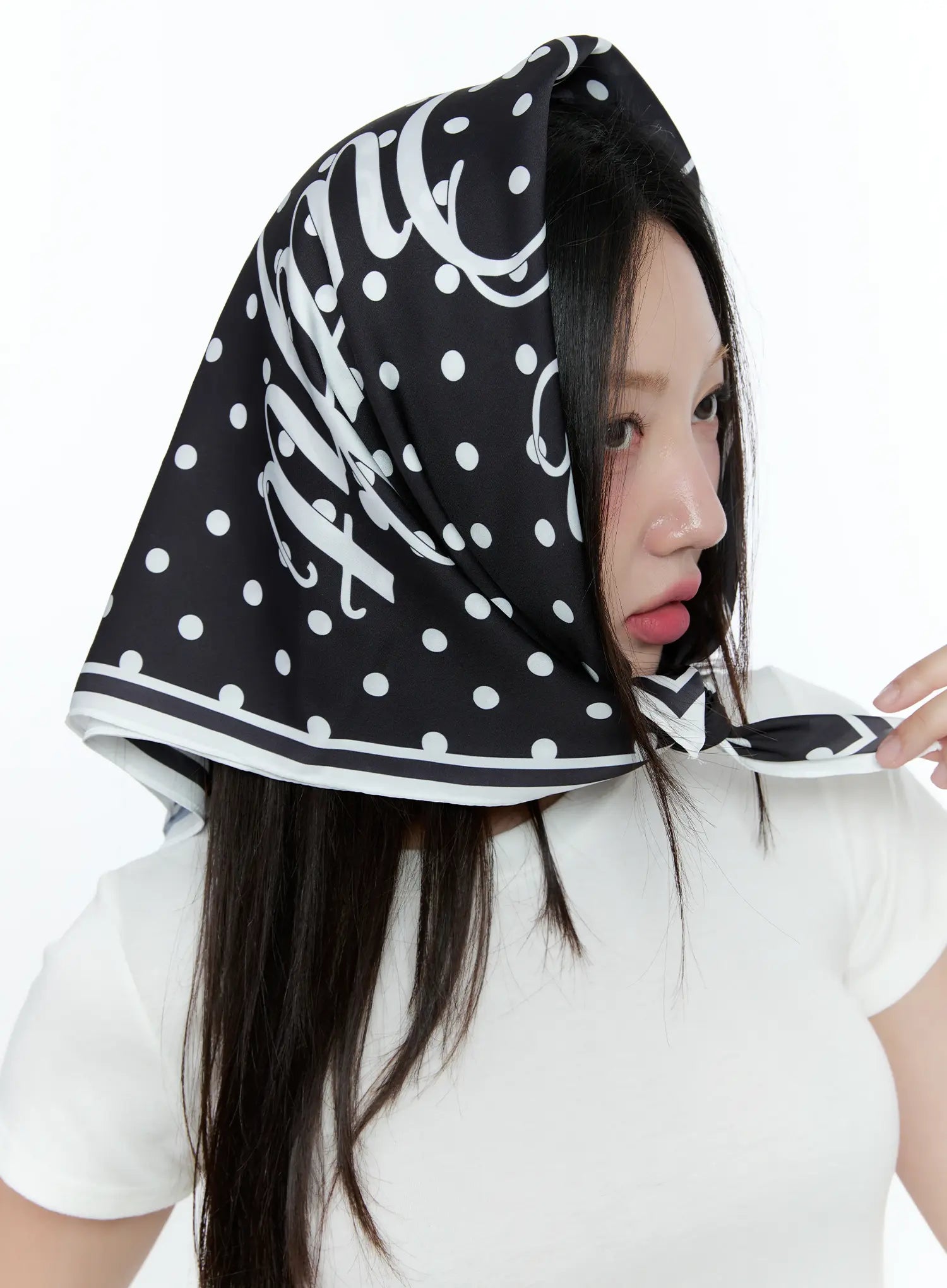 Polka Dot Graphic Scarf CU527