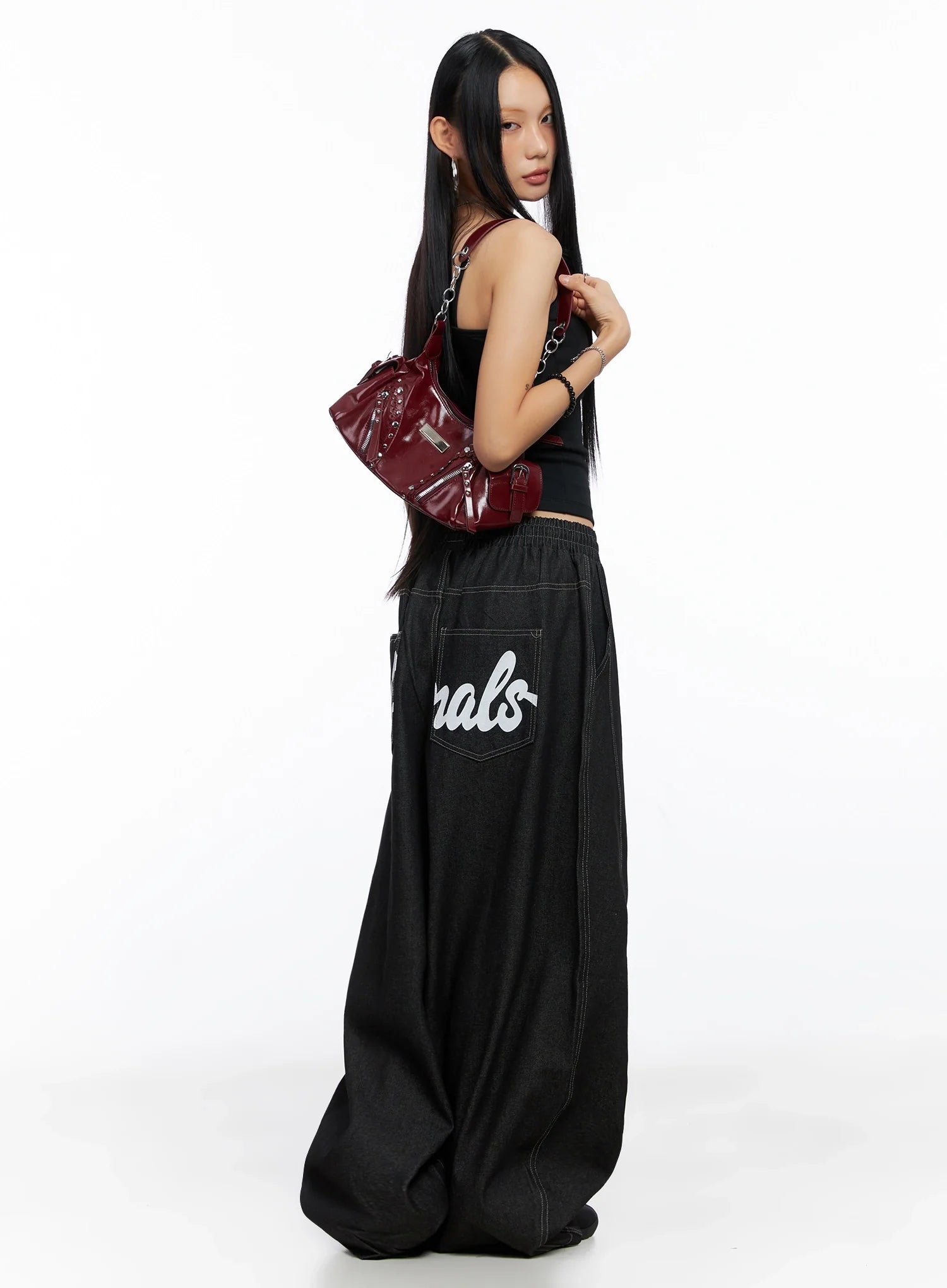 Ayra Graphic Baggy Jeans CO516