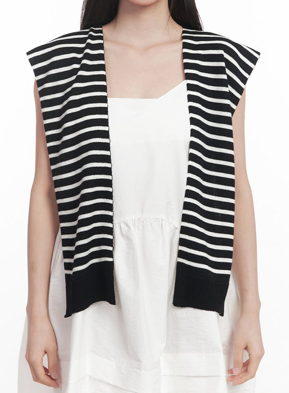 Stripe Knit Sweater Scarf IY509