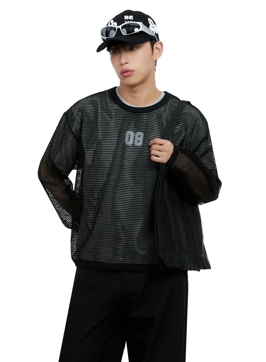 Men's Mesh Graphic Long Sleeve Tee IG520