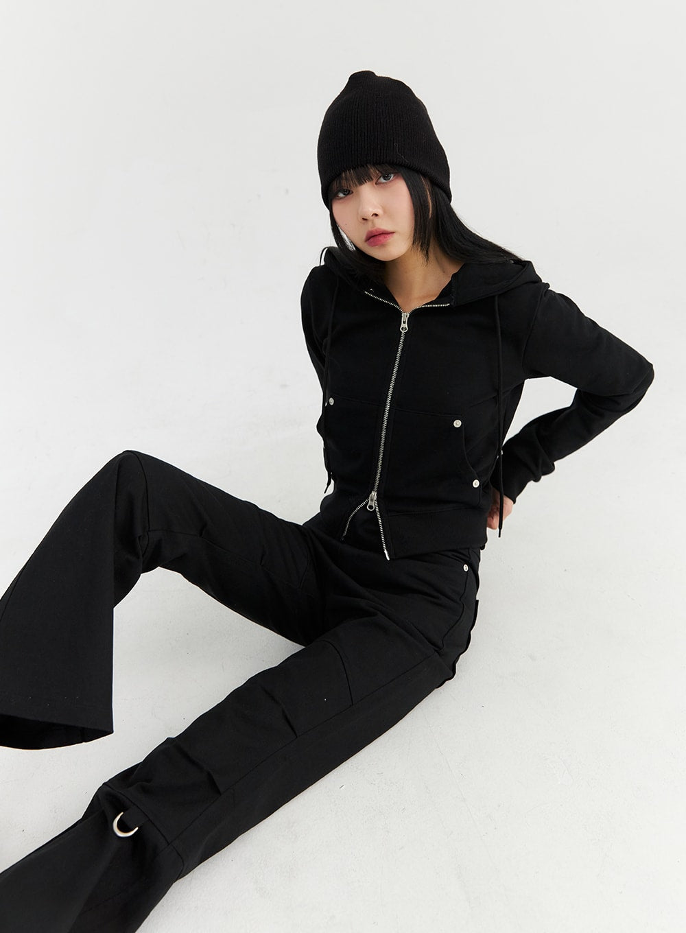 Two-Way Zip-Up Hoodie Jacket CN306
