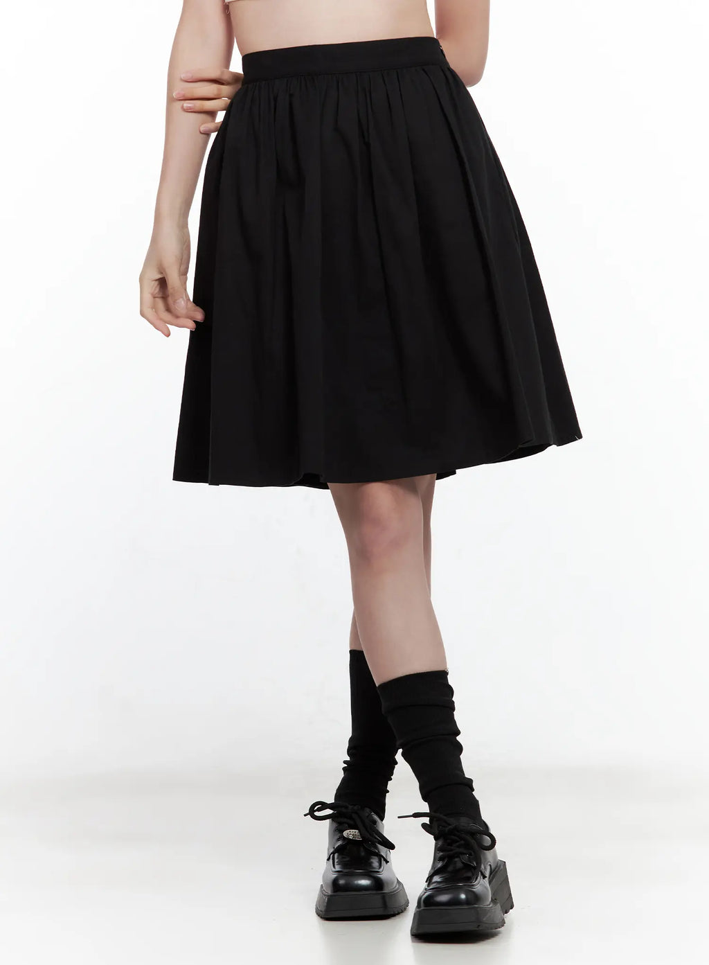 Classic Black Midi Skirt CL502