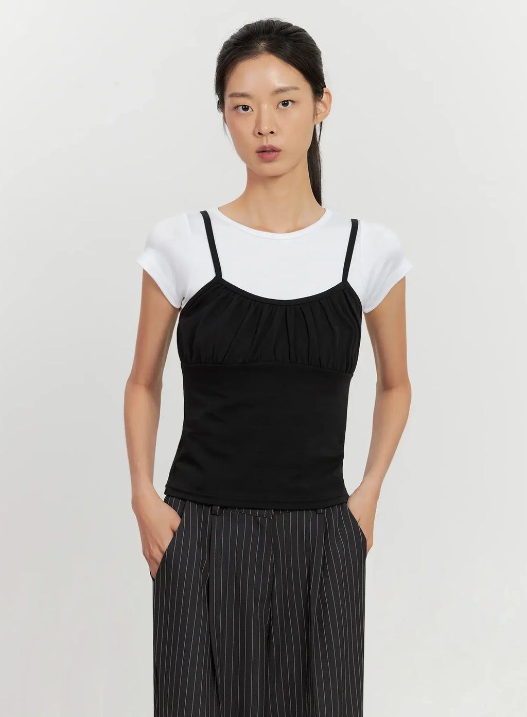 Classic Shirred Cami Top IL528